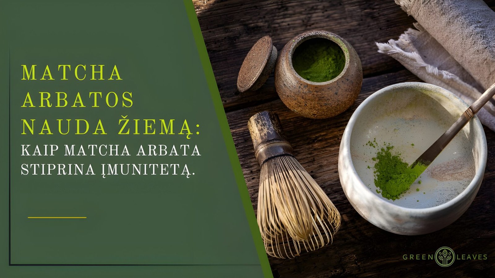 Matcha arbatos nauda žiemą