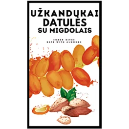 Užkandukai datulės įdarytos migdolais